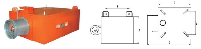 RCDA型风冷式电磁除铁器结构图