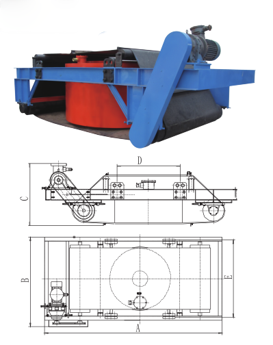 RBCDD隔爆型自卸式电磁除铁器